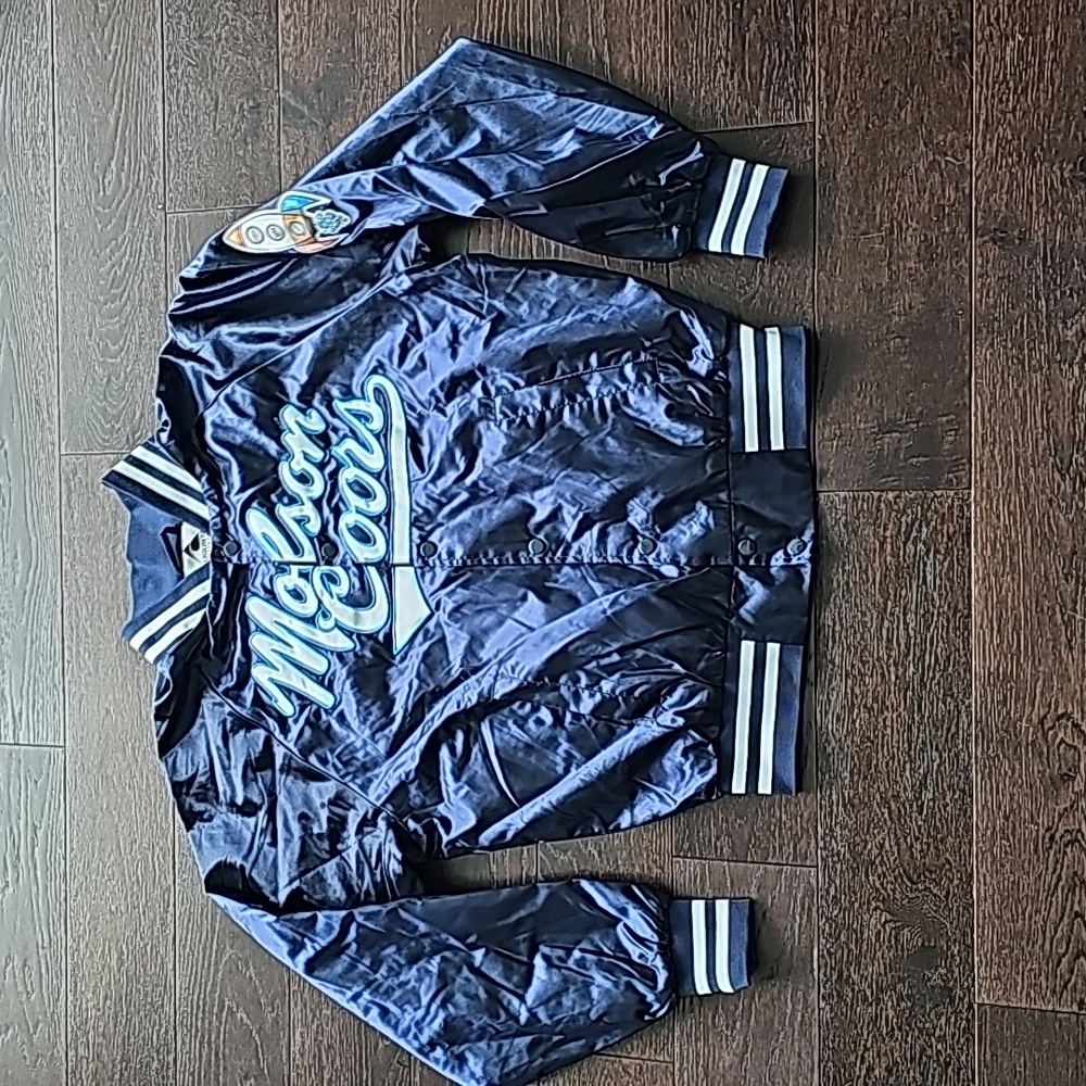 NWOT RARE Molson Coor Varsity Bomber Jacket